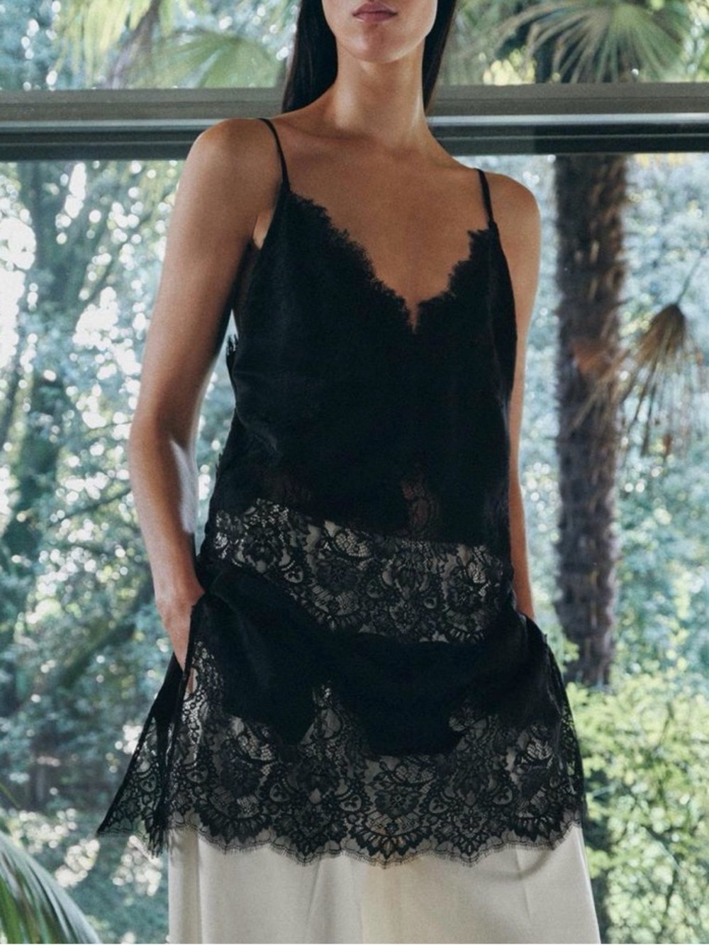 Zara Black Lace top